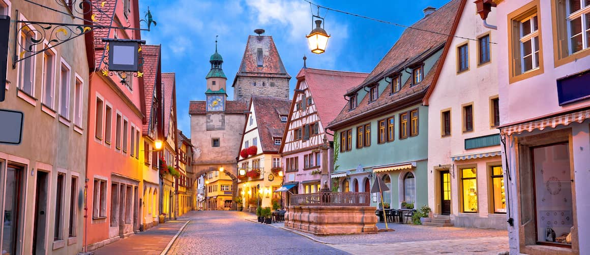 Street in German city.