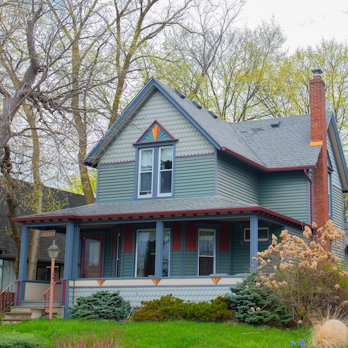 Historic home in Farmington Hills, Michigan.