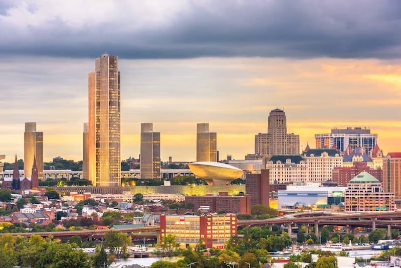 Albany New York Skyline