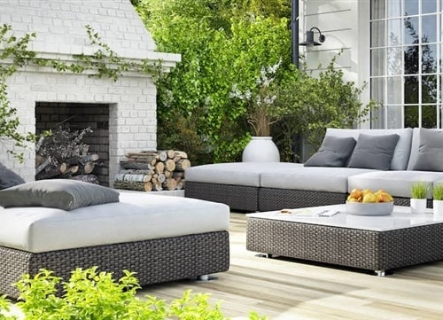 Remodeled deck, potentially illustrating a renovated outdoor deck space.