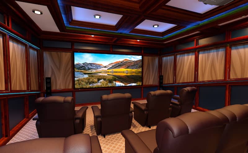 Mini theater room