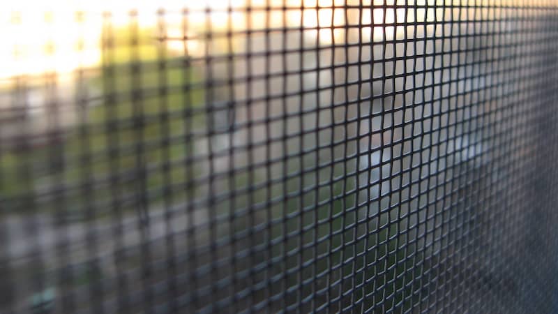Macro, zoomed in shot of a grid pattern screen.