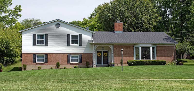 Split-level ranch house.