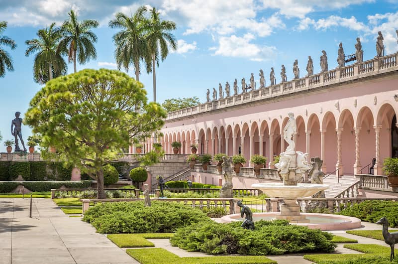 RHB Assets From IGX: Sarasota's Ringling Museum with lush gardens and elegant architecture.