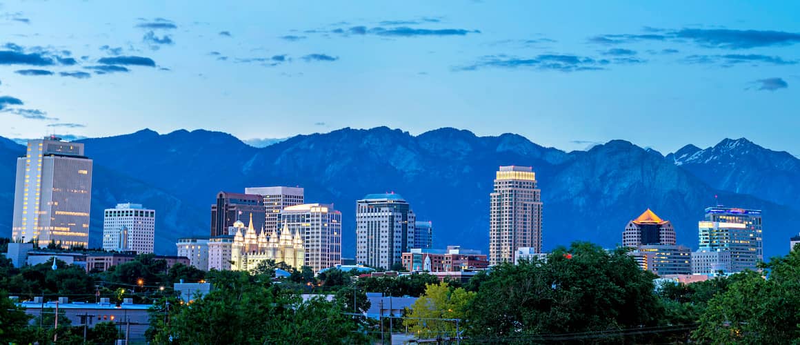 RHB Assets From IGX: Salt Lake City against a mountain range.