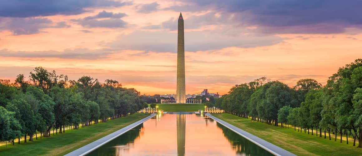 The National Mall monument in Washington D.C.