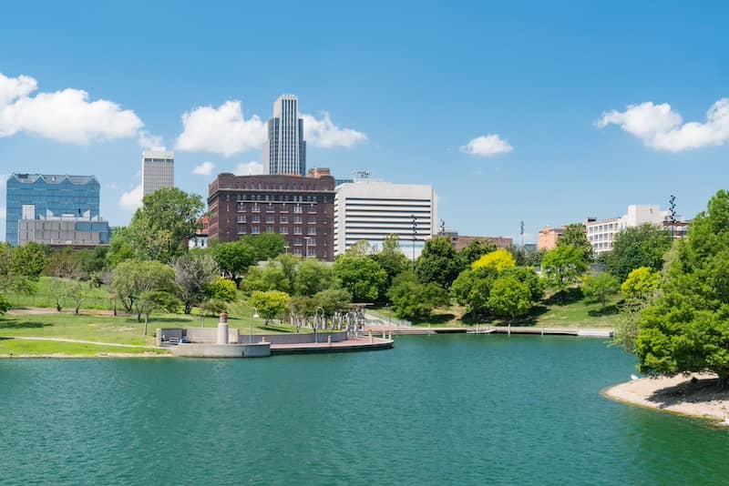 Omaha Nebraska City Skyline