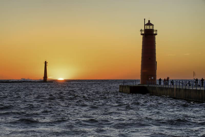 RHB Assets From IGX: A scenic view of a lake house in Muskegon, Michigan.