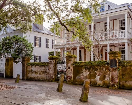 Historic homes in Charleston, South Carolina.