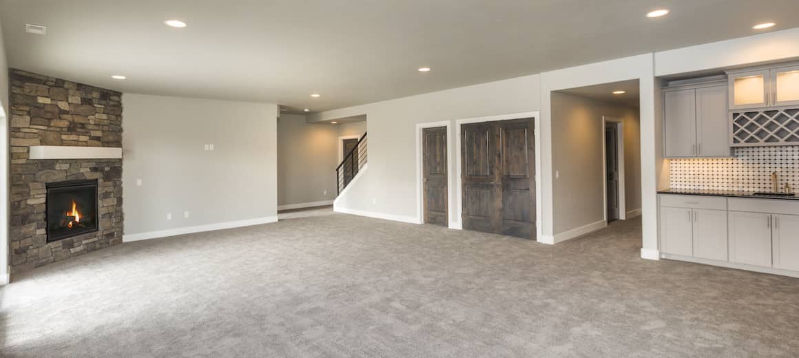 undecorated basement