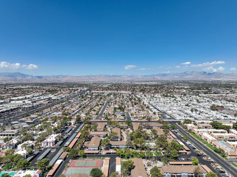 Aerial view of Summerlin, Nevada.