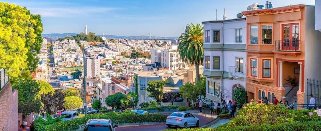 Lombard Street in San Francisco.