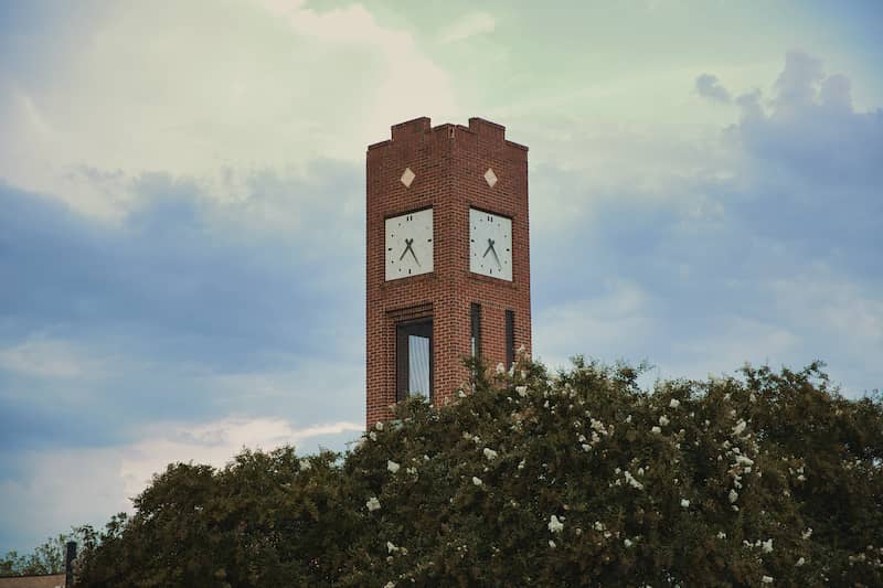 Famous Simpsonville clock tower