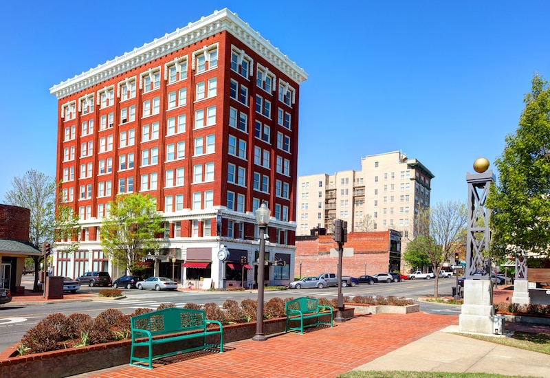 RHB Assets From IGX: Red brick building in Muskogee Oklahoma