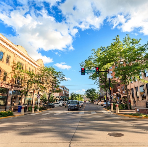 Street in Rapid City, South Dakota.