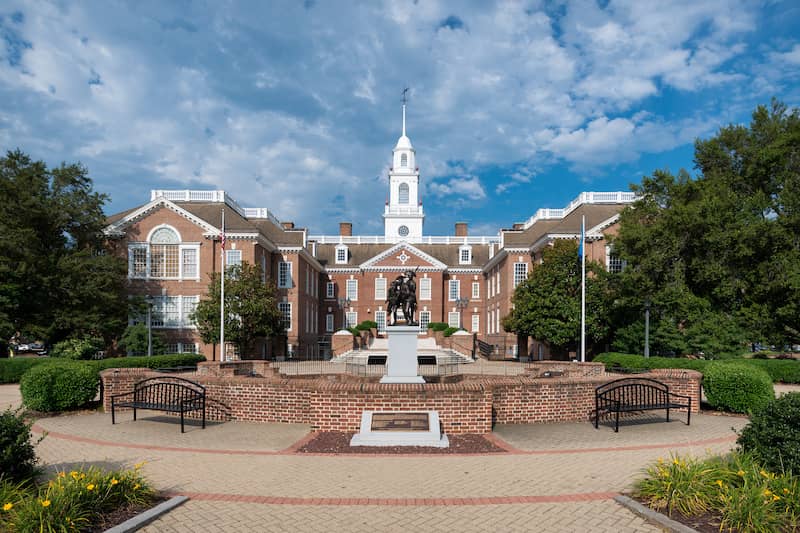 Legislative building in Dover, Delaware.