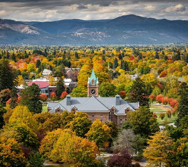 Bell Tower seen from Mount Sentinel.