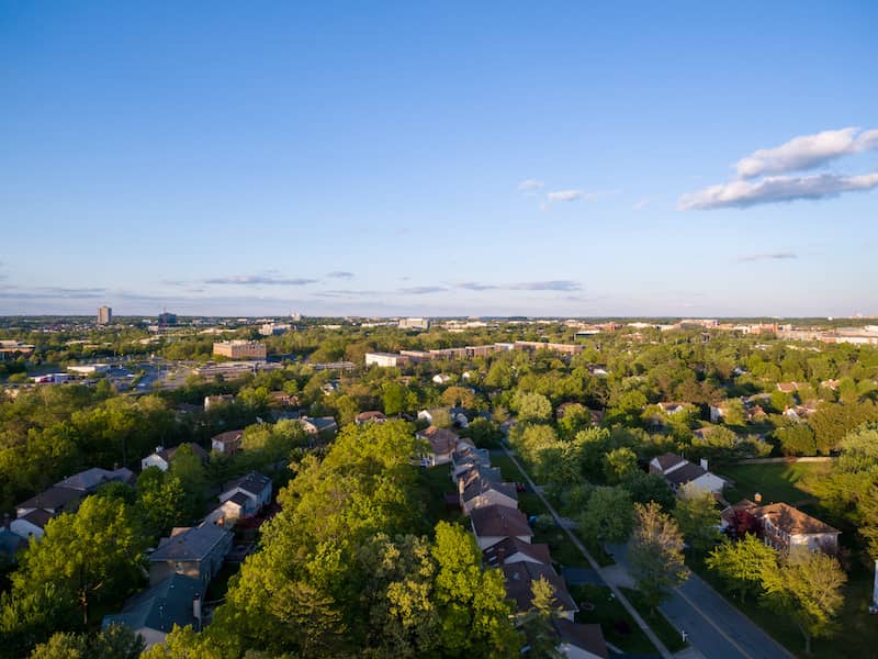 RHB Assets From IGX: Aerial view of Rockville Maryland