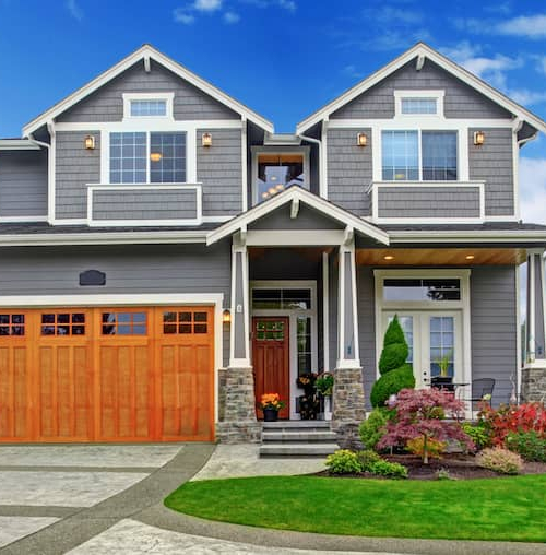 Large countryside house, depicting a spacious home in a rural setting.