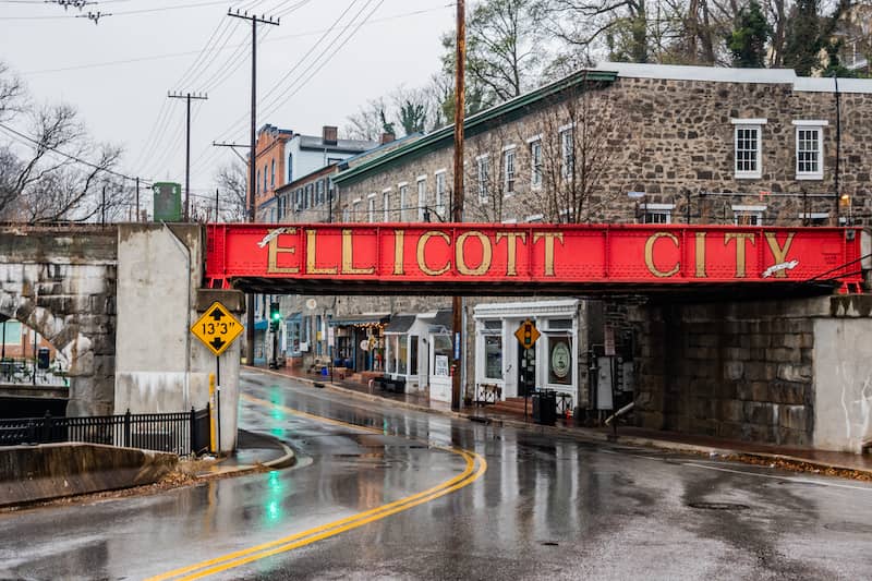 RHB Assets From IGX: Aerial view of Ellicott City Maryland