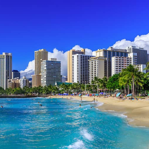 RHB Assets From IGX: Coastline of Honolulu Hawaii