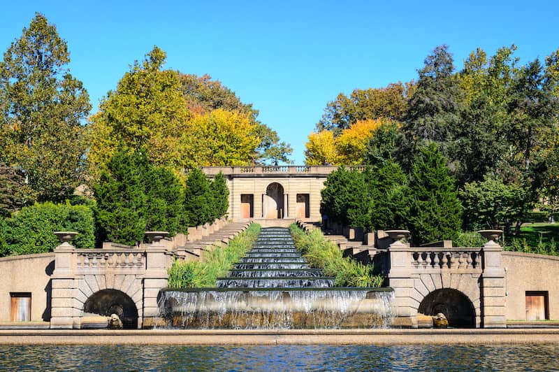 RHB Assets From IGX: Beautiful fountain surrounded by trees and grass in a Washington D.C. park.