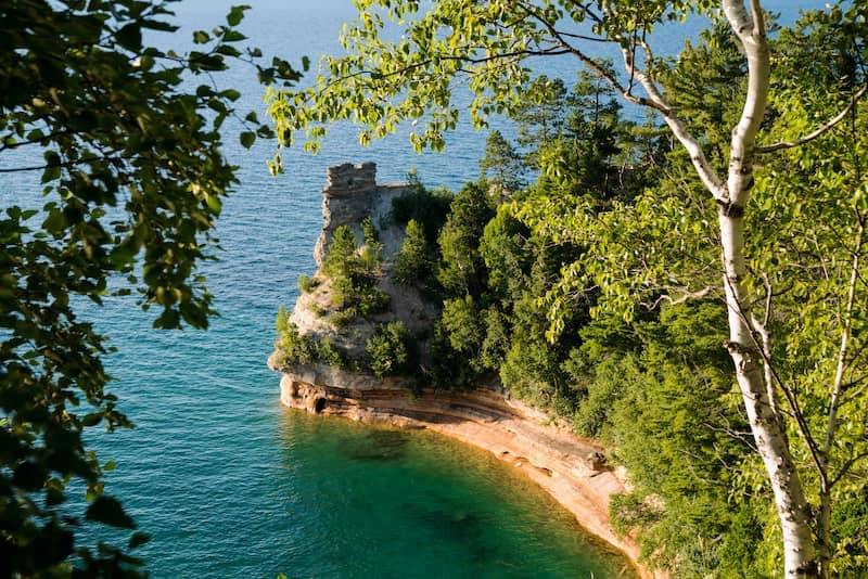 View of lake in Munising.