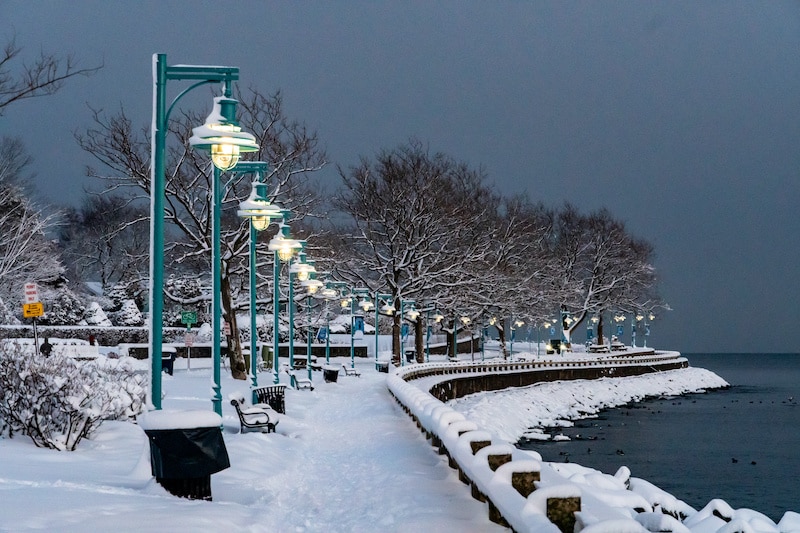 RHB Assets From IGX: Bridgeport, Connecticut waterfront with boats and a lighthouse