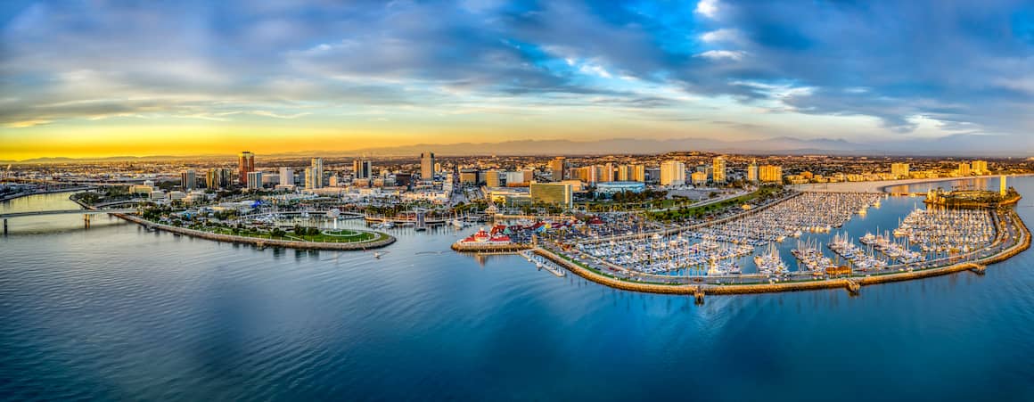 RHB Assets From IGX: Aerial view of Los Angeles and Long Beach