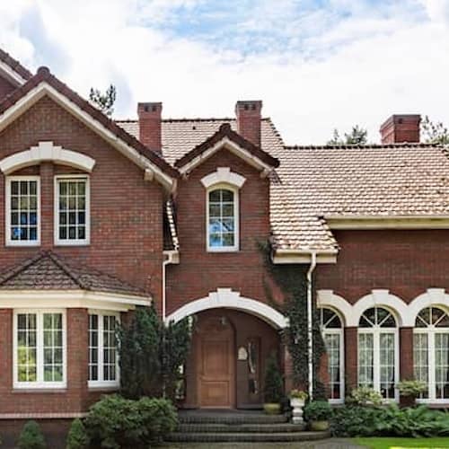 Two story brick home with historic craftsmanship.