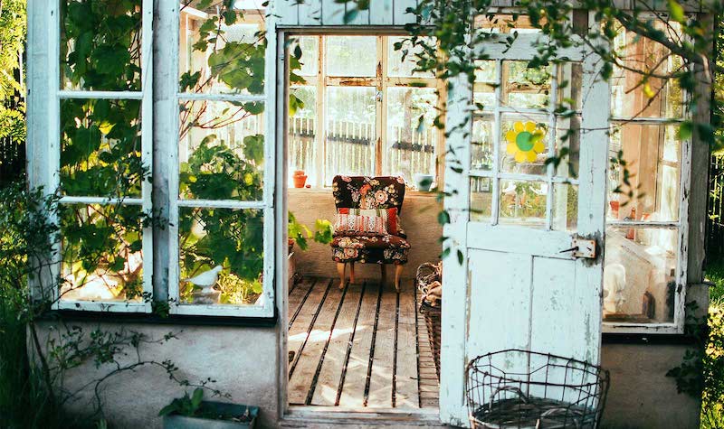 Bask in Boho sunroom