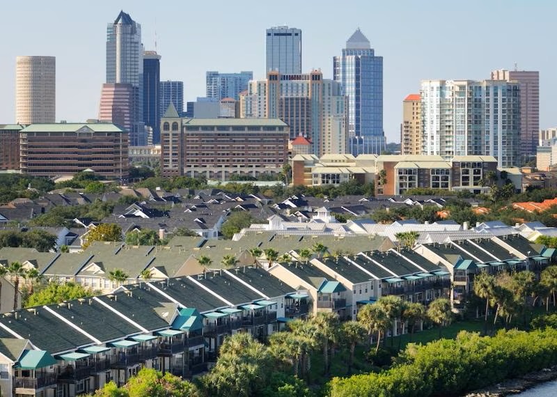 Roof tops of Tampa Florida