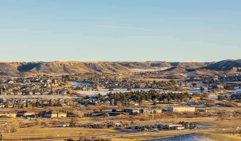 Cityscape of Parker, Colorado.