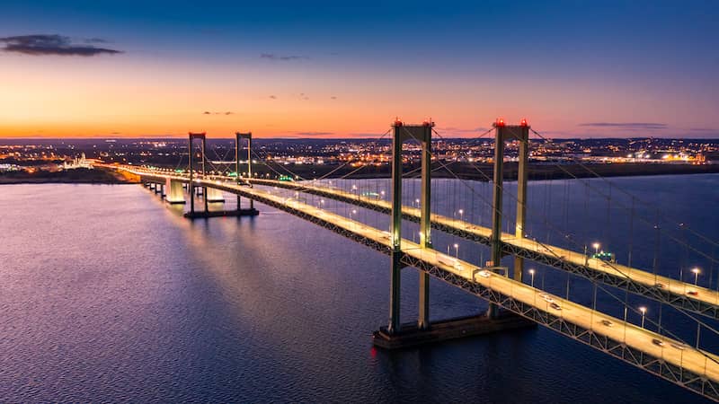 RHB Assets From IGX: Delaware Memorial Bridge aerial view