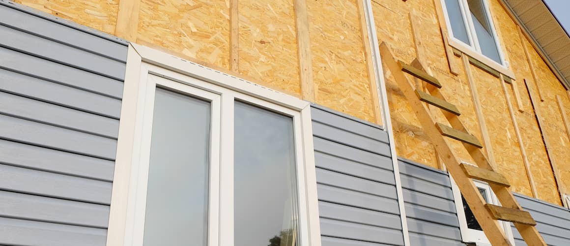 Image of home siding installation.