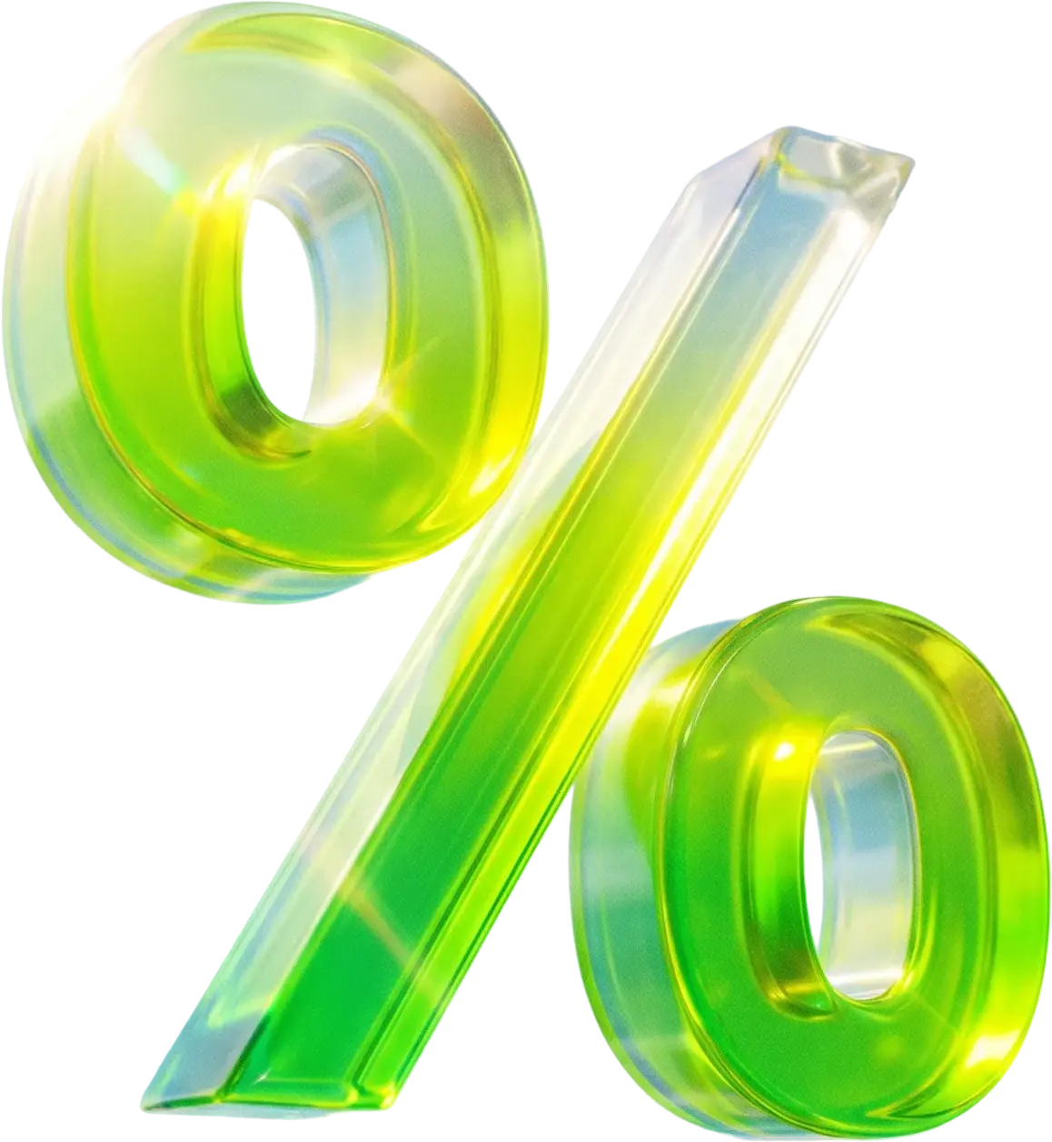 Interest rate symbol illustration
