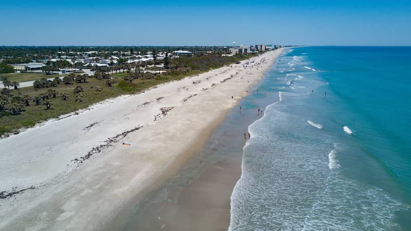 RHB Assets From IGX: Aerial view of Satellite Beach Florida