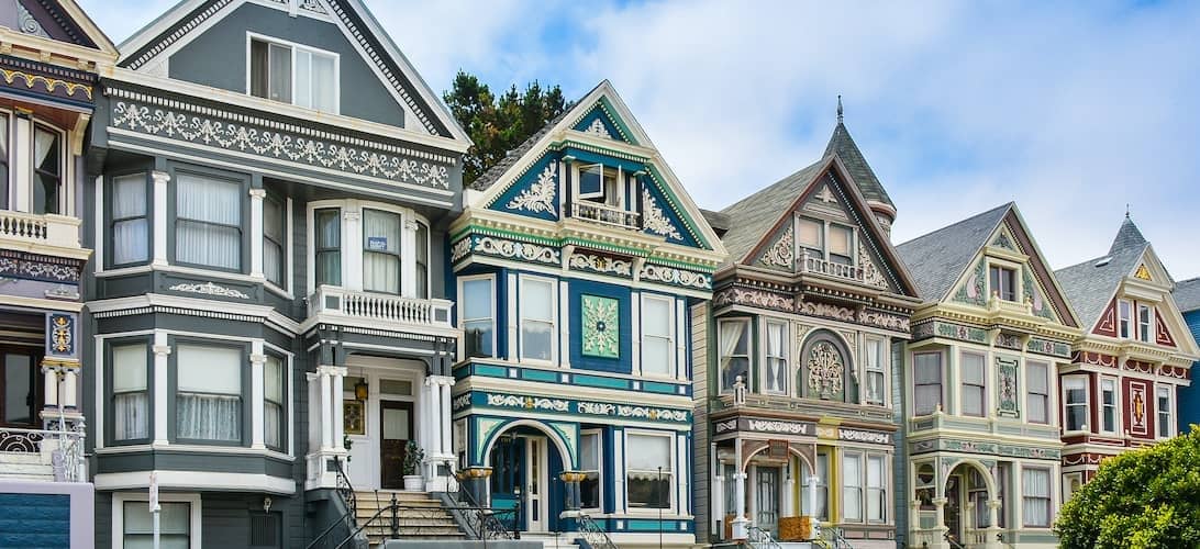 A historic home, possibly a landmark or preserved building.