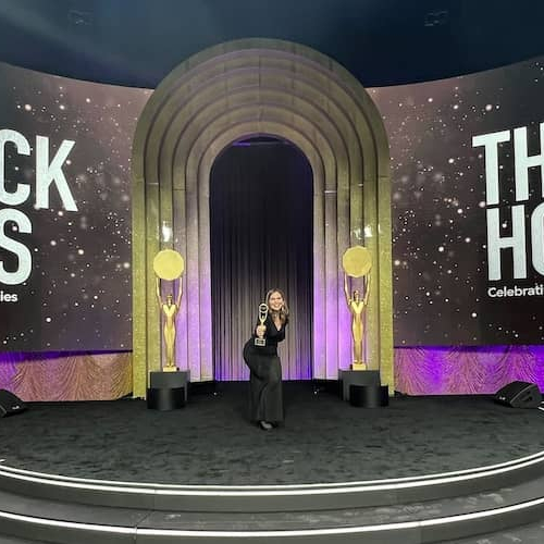 Laura Tiesler on stage during the Rock Honors event