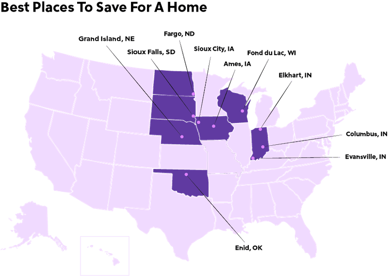 RHB Assets From IGX: A map showing the best places to live while saving for a home.