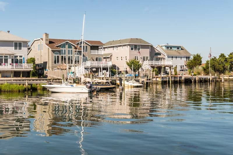 Quaint harbor at Little Egg Harbor, New Jersey.