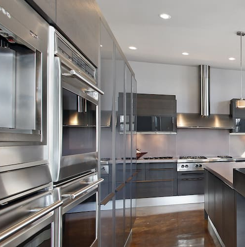 A close-up of a stylish fixture of a kitchen or home decor element, showcasing its design and details, possibly used to enhance interior aesthetics.