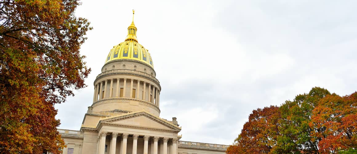 RHB Assets From IGX: West Virginia State Capitol building with manicured lawn