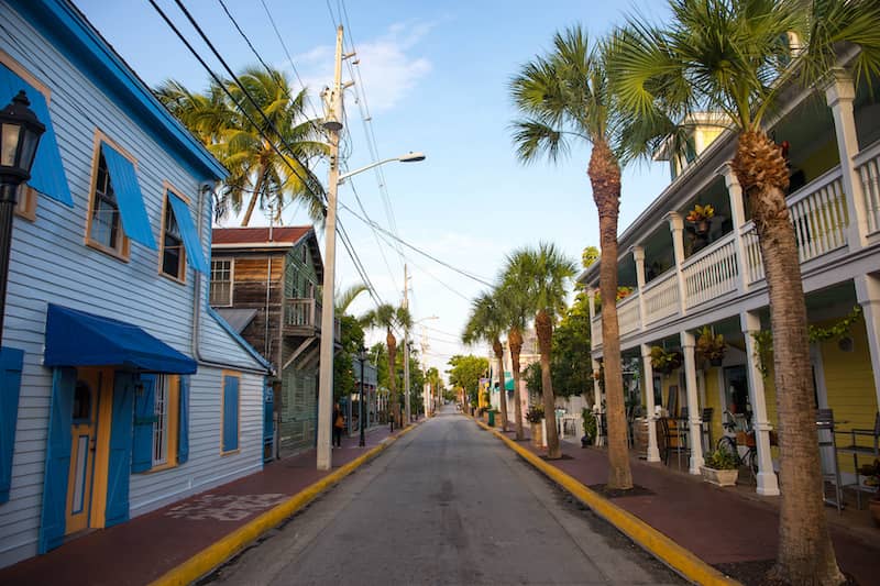 RHB Assets From IGX: Colorful street lined with palm trees in Florida