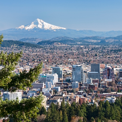 Portland skyline.