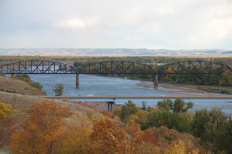 RHB Assets From IGX: Scenic view of Bismarck Bridges in Stanley, North Dakota.