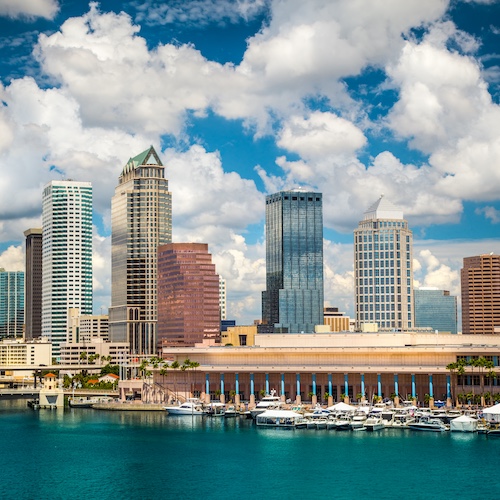 Tampa skyline.