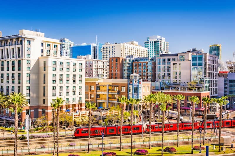 View of San Diego Train