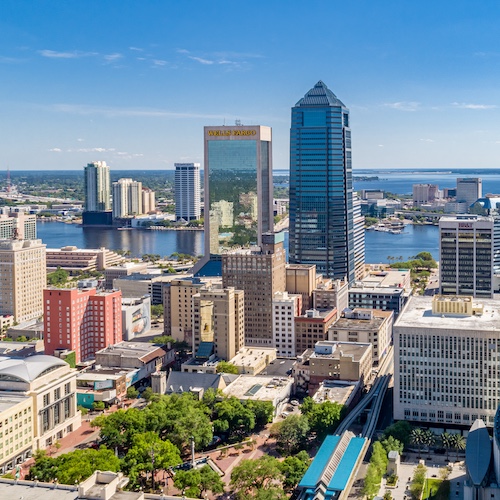 Jacksonville skyline.