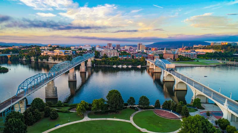 Chattanooga Tenn river view 